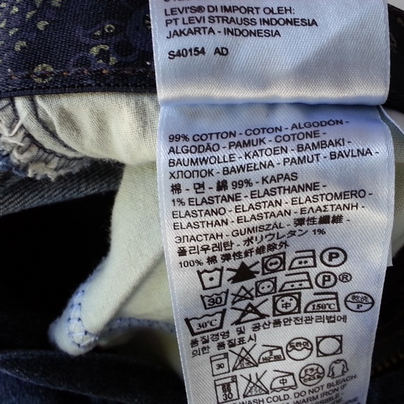 Levis prefect waist 525 straight leg size 6 - Picture 2 of 3